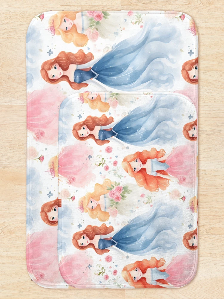 Thumbnail 5 of 6, Bath Mat, Princesses Pattern 22 designed and sold by DigitalPatternx.