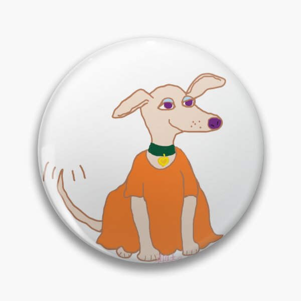 Item preview, Beige Dog in Orange Dress designed and sold by JLPeterson65.