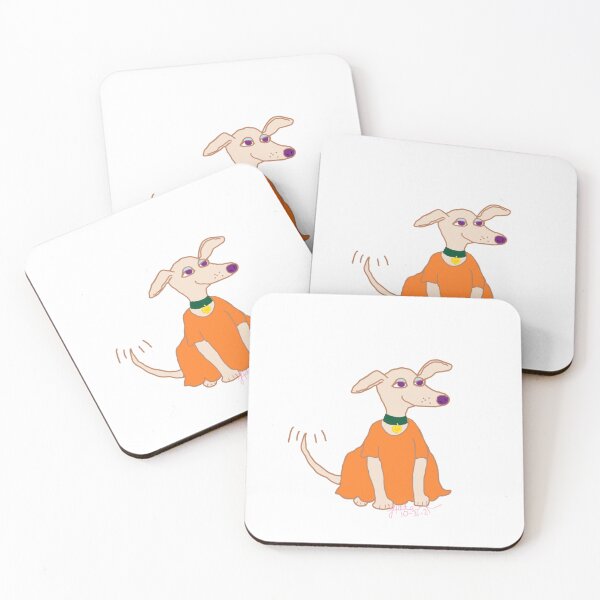 Item preview, Beige Dog in Orange Dress designed and sold by JLPeterson65.