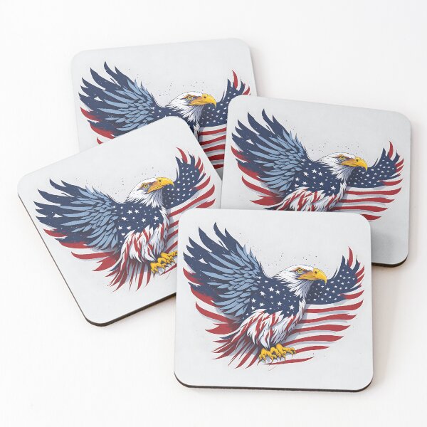 Item preview, Independence Day in USA with Eagle symbolic Logo on T-Shirt. designed and sold by athurbubble.