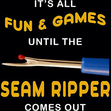 Artwork thumbnail, Sewing Quilting Seam Ripper Humor Relaxed Fit by yhxjoksh14