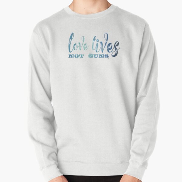 Item preview, Love Lives Not Guns - Blue Script designed and sold by WordBubble.
