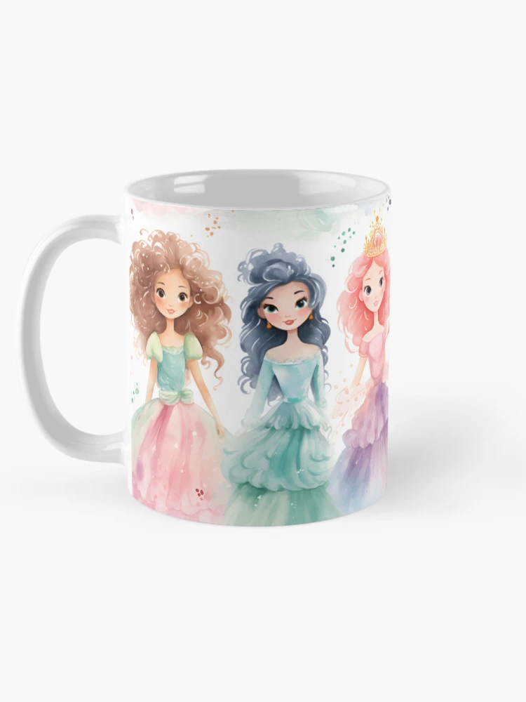 Thumbnail 5 of 6, Coffee Mug, Princesses Pattern 23 designed and sold by DigitalPatternx.