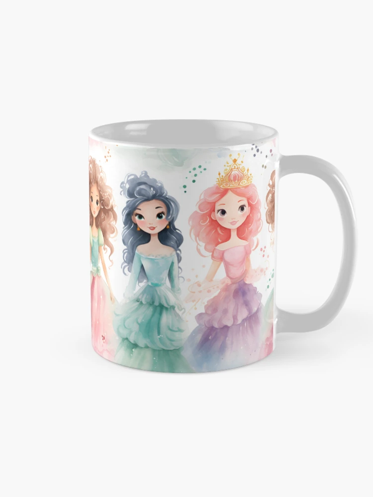 Thumbnail 3 of 6, Coffee Mug, Princesses Pattern 23 designed and sold by DigitalPatternx.
