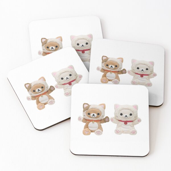 Item preview, Rilakkuma and korilakkuma in cat suits designed and sold by GemmaSk.