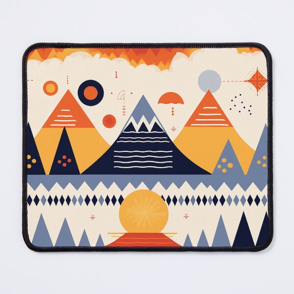Item preview, Southwest Colors Pattern Mountains Hills Sun Moon designed and sold by RoguePixel.