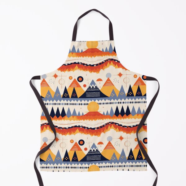Item preview, Southwest Colors Pattern Mountains Hills Sun Moon designed and sold by RoguePixel.
