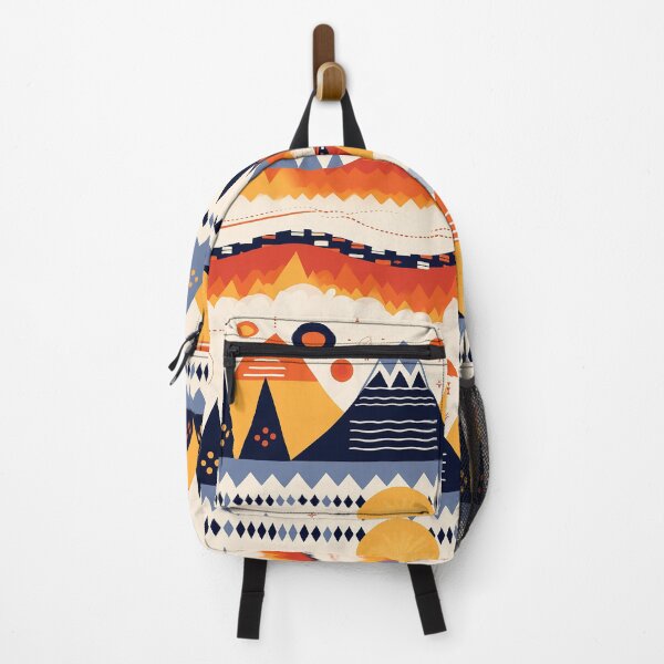 Item preview, Southwest Colors Pattern Mountains Hills Sun Moon designed and sold by RoguePixel.