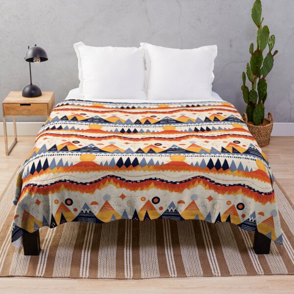 Item preview, Southwest Colors Pattern Mountains Hills Sun Moon designed and sold by RoguePixel.