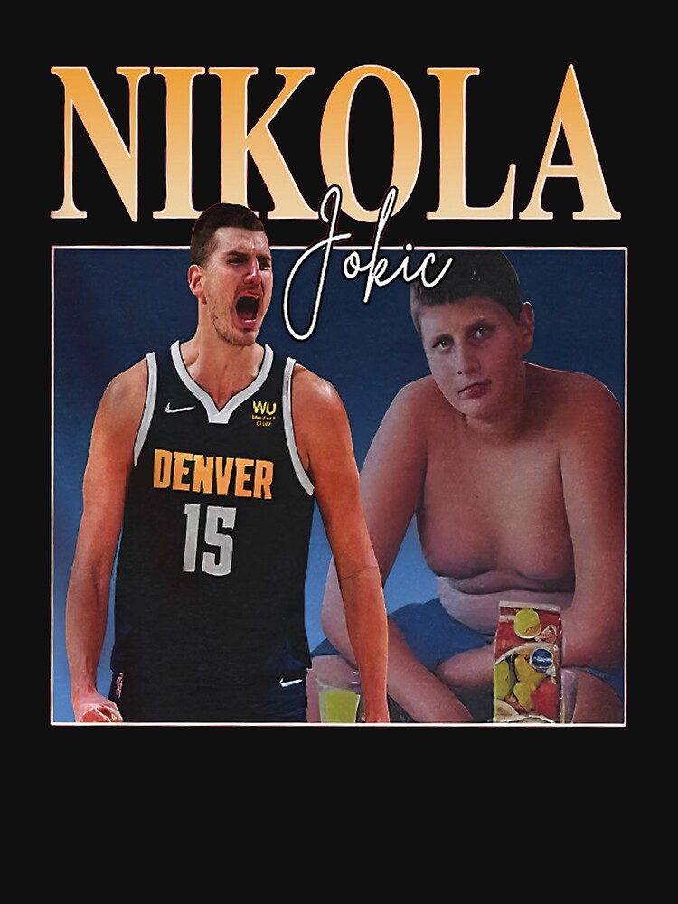 Vintage NBA Basketball Player Nikola Jokic T Shirt, Cheap Denver Nuggets T  Shirt Retro - Allsoymade