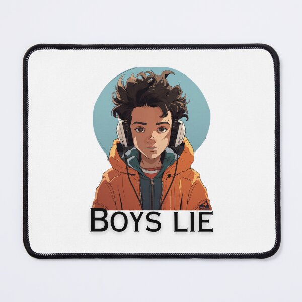 Item preview, Boys Lie boy boywith headphones on designed and sold by gardnerdicki.