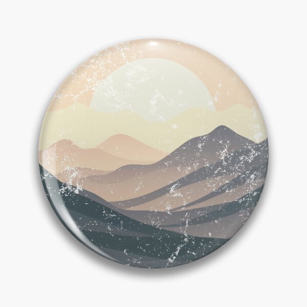Item preview, Rising Horizon: Silhouette Sunrise Circular Emblem designed and sold by minjagoods.