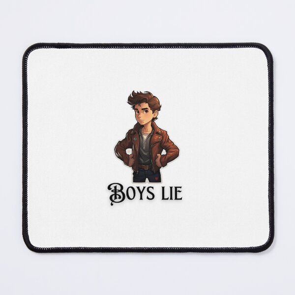 Item preview, Boys Lie boy with brown hair and brown jacket on designed and sold by gardnerdicki.