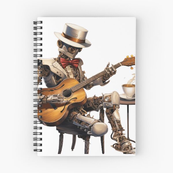 Item preview, Steam Powered Jazz Cafe Band Guitarist designed and sold by SteamJazzCafe.