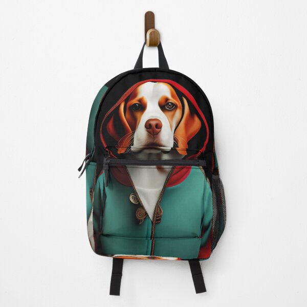 Item preview, Beagle with hoodie Art Print dog with sweatshirt designed and sold by Stoneheim.