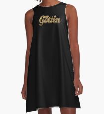 Goddess gold A-Line Dress