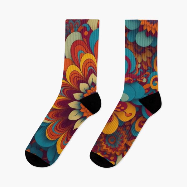 Item preview, Flower Power Colourful Flower Pattern designed and sold by druidwolfart.