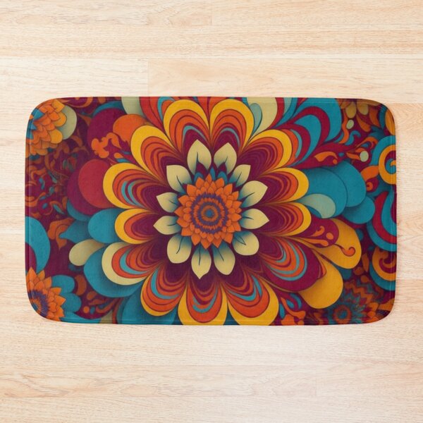 Item preview, Flower Power Colourful Flower Pattern designed and sold by druidwolfart.