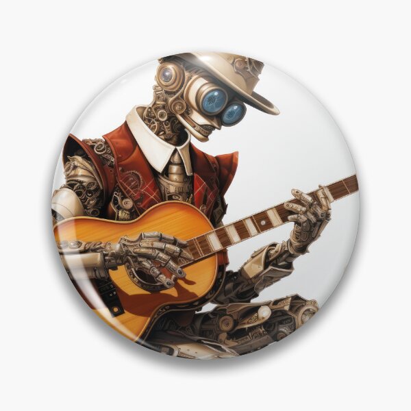 Item preview, Steam Powered Jazz Cafe Band Guitarist designed and sold by SteamJazzCafe.