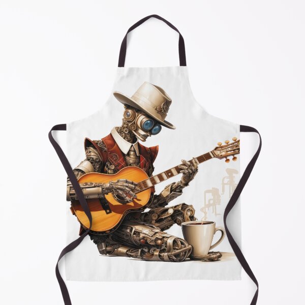 Item preview, Steam Powered Jazz Cafe Band Guitarist designed and sold by SteamJazzCafe.