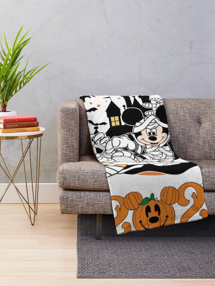 Disover Disney Mickey And Friends Halloween 2023 Throw Blanket