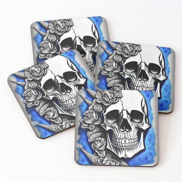 Item preview, 3-D Flowers 'N Skull designed and sold by ediefrances.
