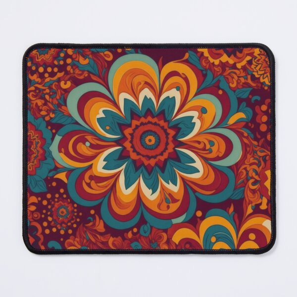 Item preview, Flower Power Colourful Flower Pattern designed and sold by druidwolfart.