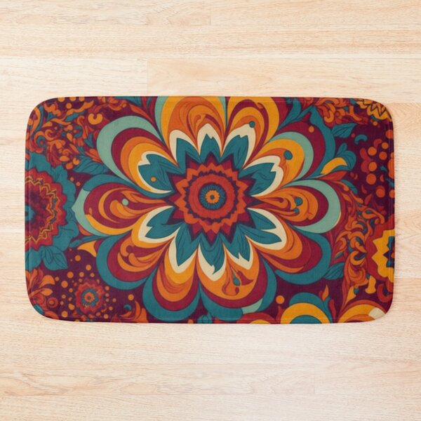 Item preview, Flower Power Colourful Flower Pattern designed and sold by druidwolfart.