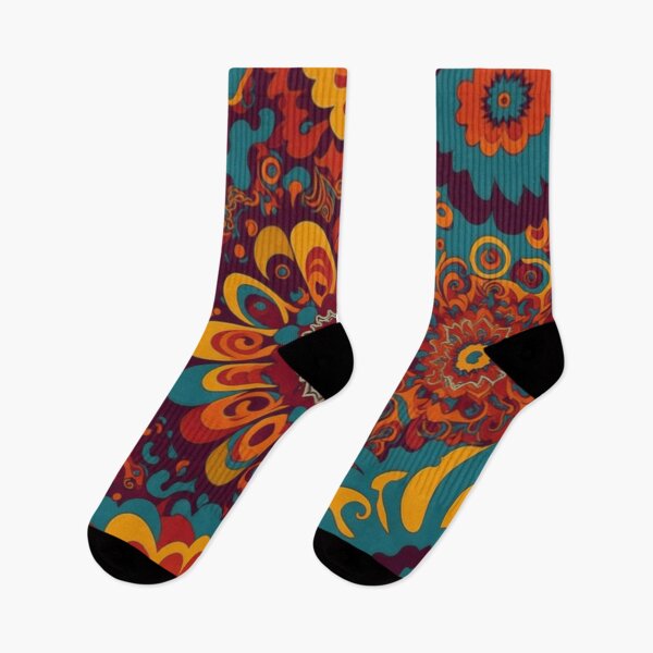 Item preview, Flower Power Colourful Flower Pattern designed and sold by druidwolfart.