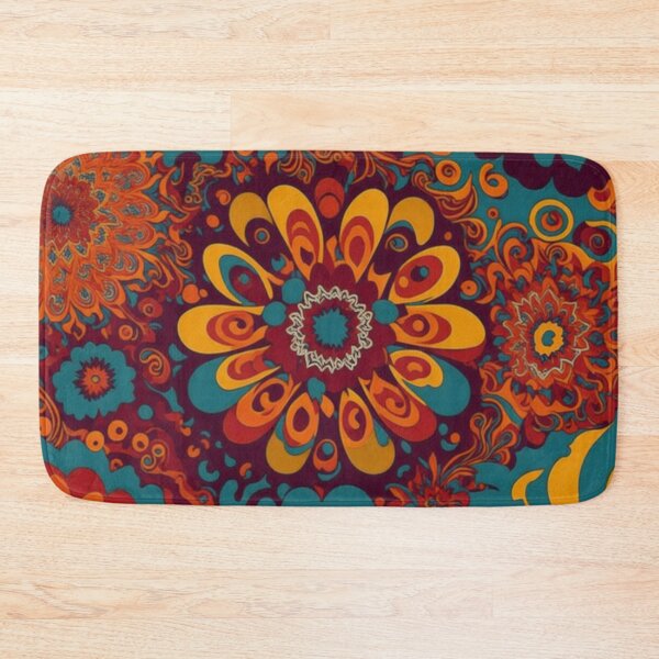 Item preview, Flower Power Colourful Flower Pattern designed and sold by druidwolfart.