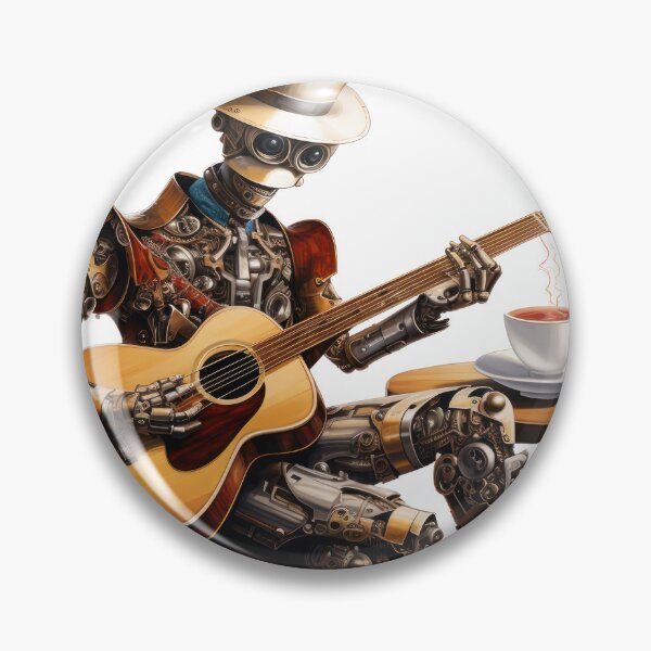 Item preview, Steam Powered Jazz Cafe Band Guitarist designed and sold by SteamJazzCafe.