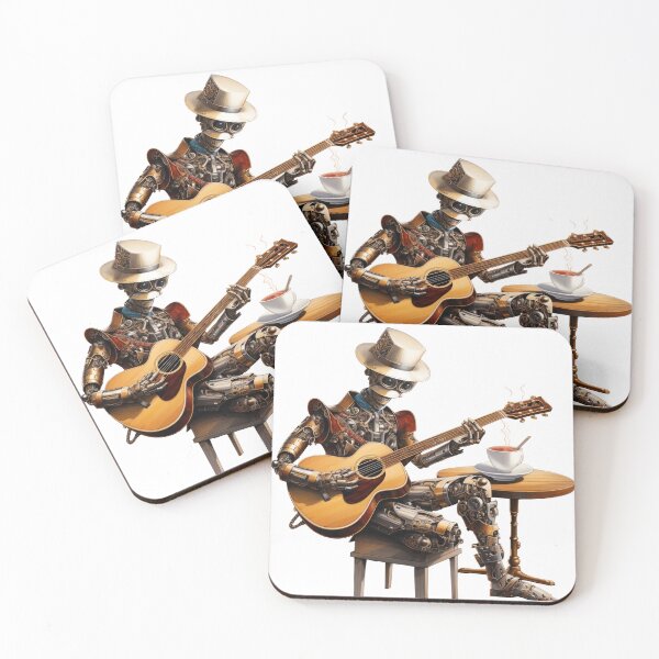 Item preview, Steam Powered Jazz Cafe Band Guitarist designed and sold by SteamJazzCafe.