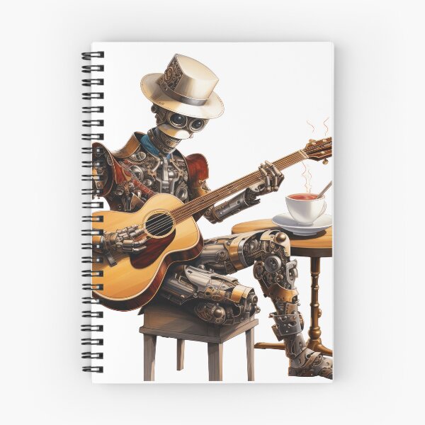 Item preview, Steam Powered Jazz Cafe Band Guitarist designed and sold by SteamJazzCafe.