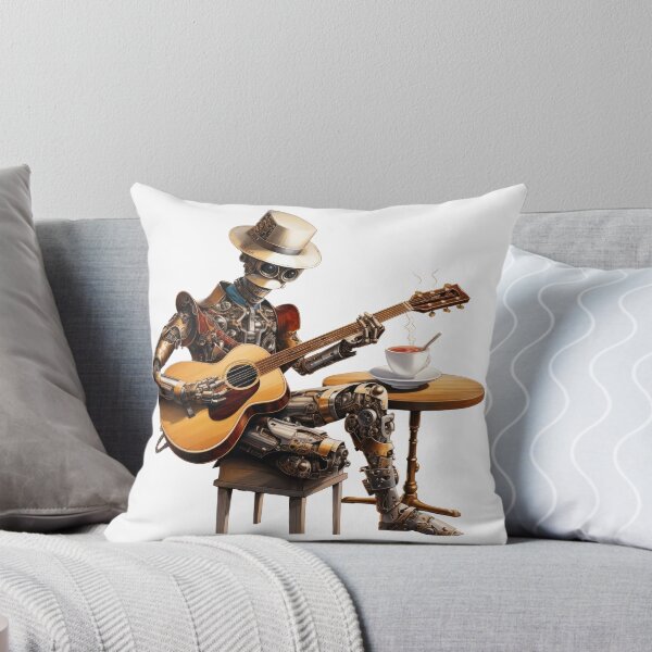 Item preview, Steam Powered Jazz Cafe Band Guitarist designed and sold by SteamJazzCafe.