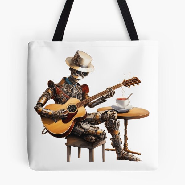 Item preview, Steam Powered Jazz Cafe Band Guitarist designed and sold by SteamJazzCafe.