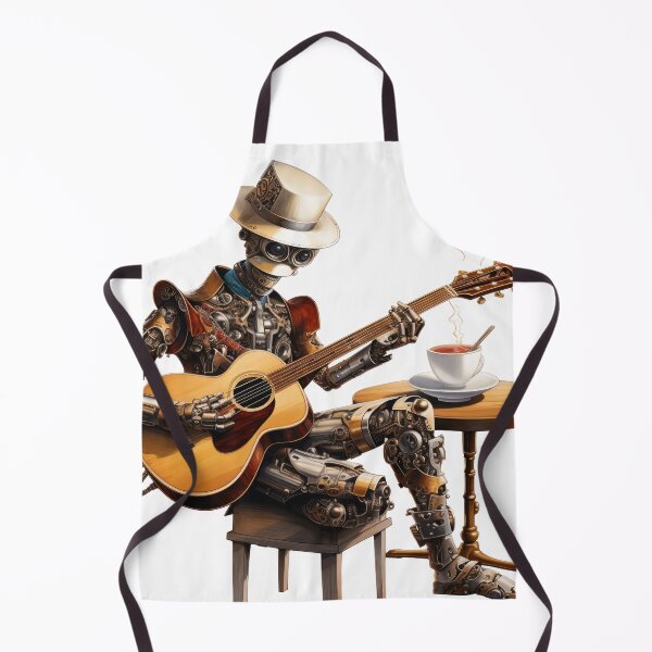 Item preview, Steam Powered Jazz Cafe Band Guitarist designed and sold by SteamJazzCafe.
