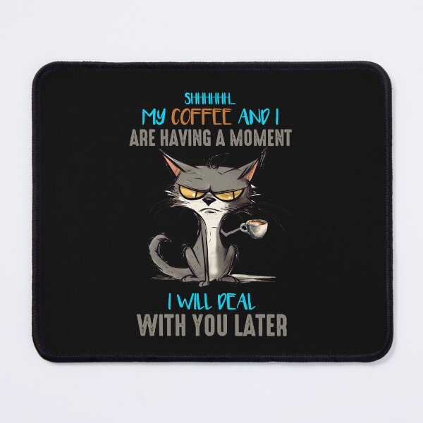 Item preview, Romantic Coffee Feline Cat Moment Design   designed and sold by FuddalanDesigns.