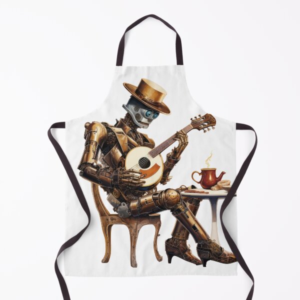 Item preview, Steam Powered Jazz Cafe Band Guitarist designed and sold by SteamJazzCafe.