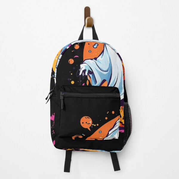Item preview, Whimsical Haunts: Kawaii Ghost with Pumpkin Delights designed and sold by irosh madushan.