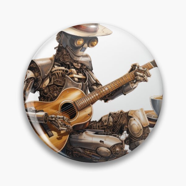 Item preview, Steam Powered Jazz Cafe Band Guitarist designed and sold by SteamJazzCafe.
