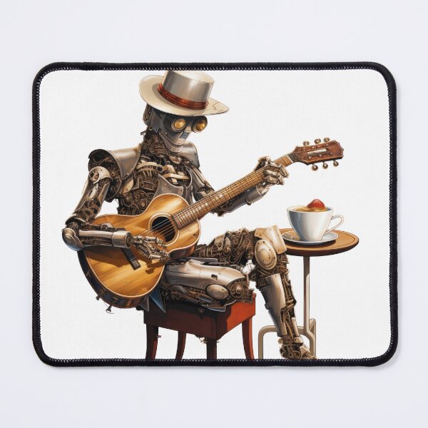 Item preview, Steam Powered Jazz Cafe Band Guitarist designed and sold by SteamJazzCafe.