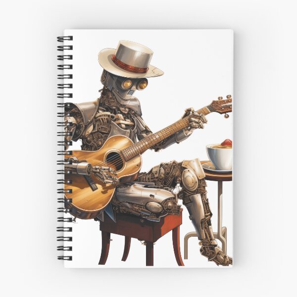 Item preview, Steam Powered Jazz Cafe Band Guitarist designed and sold by SteamJazzCafe.