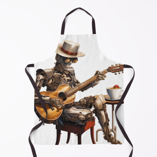 Item preview, Steam Powered Jazz Cafe Band Guitarist designed and sold by SteamJazzCafe.
