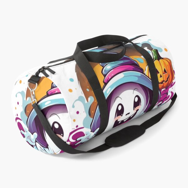 Item preview, Whimsical Haunts: Kawaii Ghost with Pumpkin Delights designed and sold by irosh madushan.
