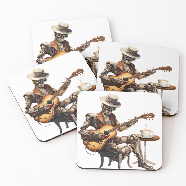 Item preview, Steam Powered Jazz Cafe Band Guitarist designed and sold by SteamJazzCafe.