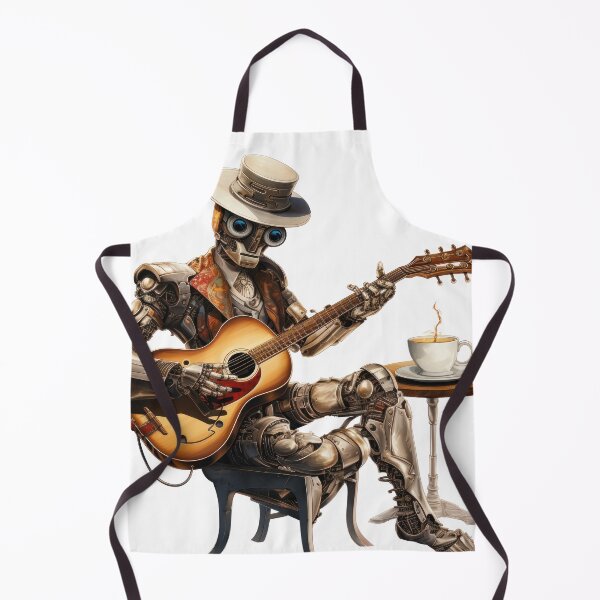 Item preview, Steam Powered Jazz Cafe Band Guitarist designed and sold by SteamJazzCafe.