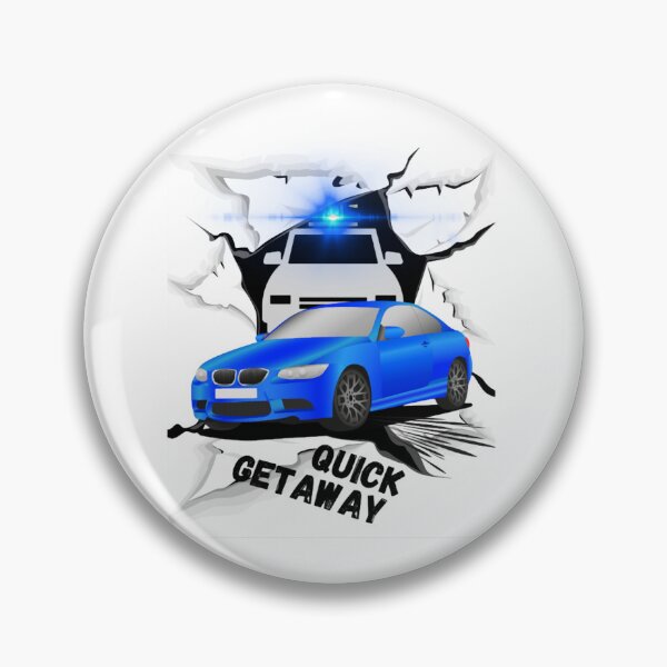Item preview, Fast car speed police chase mock updesign Quick Getaway designed and sold by michaelstanton.