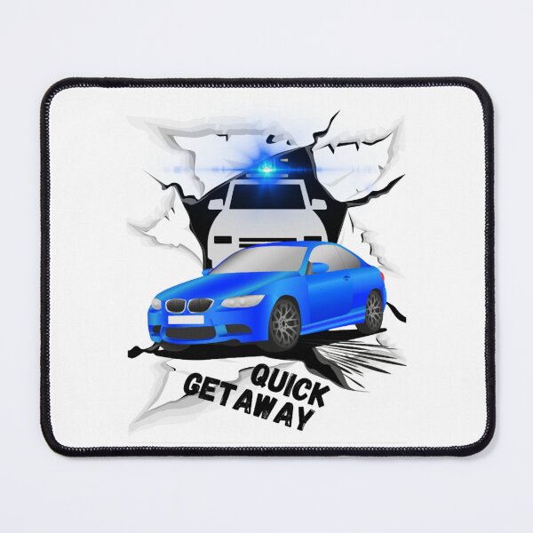 Item preview, Fast car speed police chase mock updesign Quick Getaway designed and sold by michaelstanton.