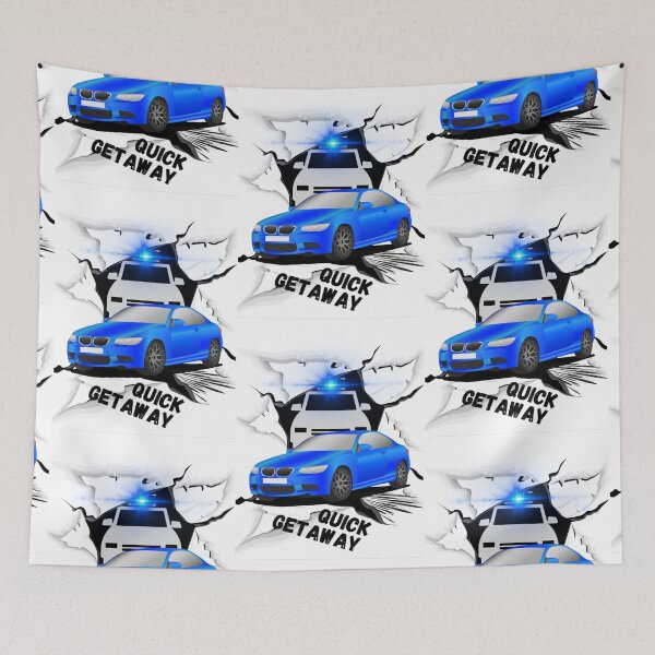 Item preview, Fast car speed police chase mock updesign Quick Getaway designed and sold by michaelstanton.