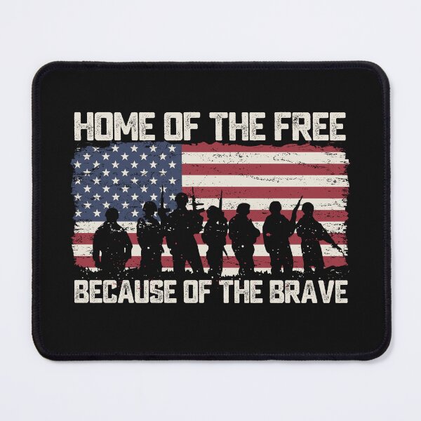 Item preview, American Patriotic Home Of The Free Because Of The Brave US Flag Veteran Gift designed and sold by alenaz.
